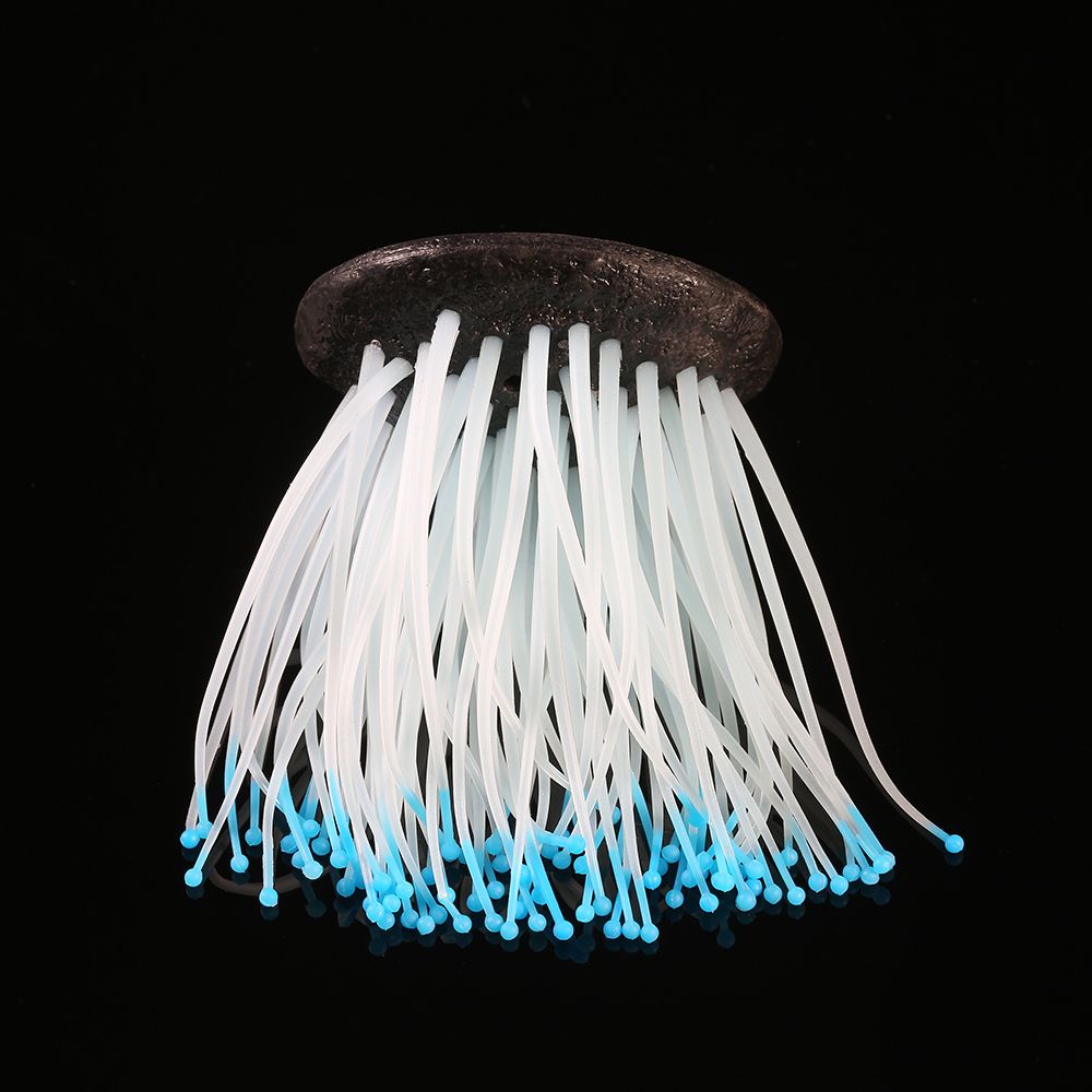 Artificial Silicone Sea Anemone With Glowing Effect For Fish