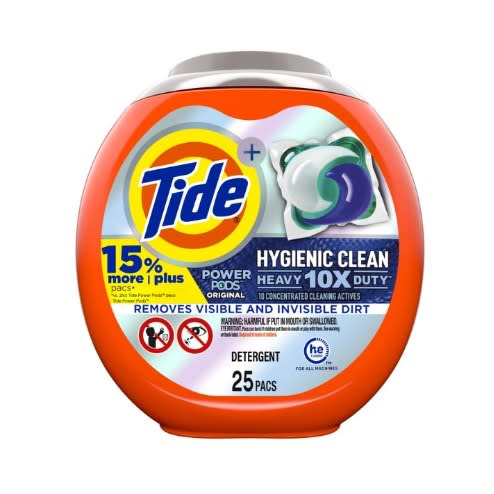 Hygienic Clean Heavy 10x Duty Power Pods Laundry Detergent Pacs  - 25 Ct