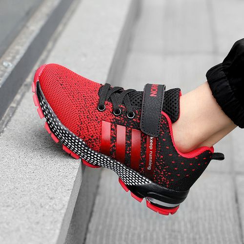 Girls' Breathable Shoes Youth Shoes Kid's Soft Casual Sneakers Red