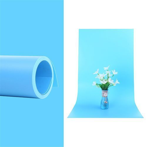 PVC Background Backdrop Product Photography 120x200cm- Blue