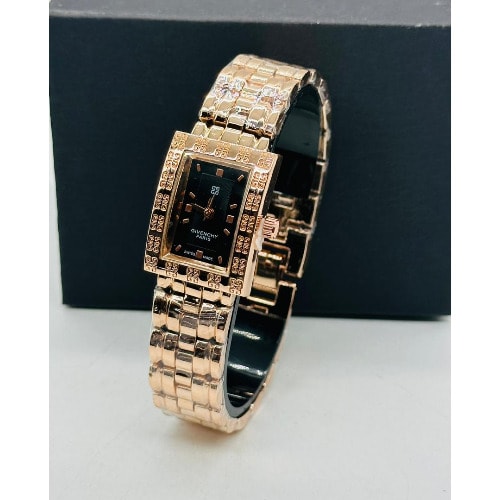Swiss Made Wristwatch - Black Dial Gold Edition