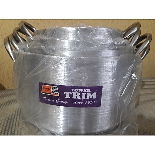 Portable Aluminum Set Of Pot 20, 22, 24, 26