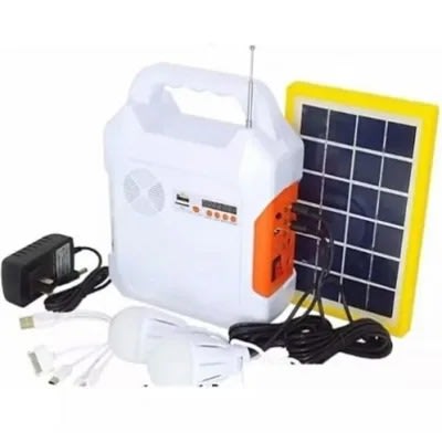 Solar Lighting Kit With Phone Charger, Radio And Multimedia-audio Function