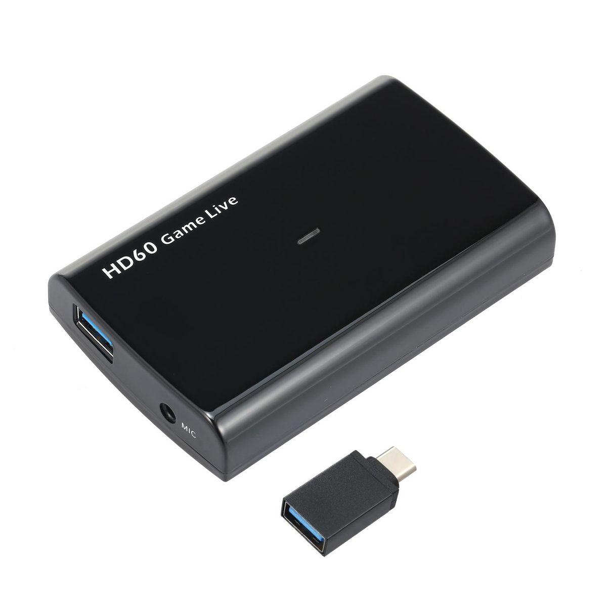 ezcap321B 4K Video Game Capture Box for Live Video Support 4K Video Input and Output MIC Input Black