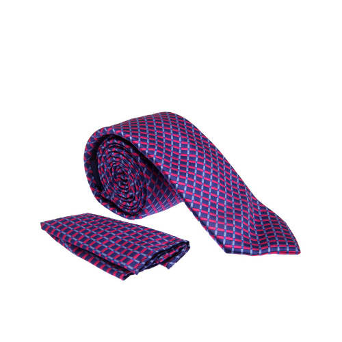 Dotted Tie - Blue & Red