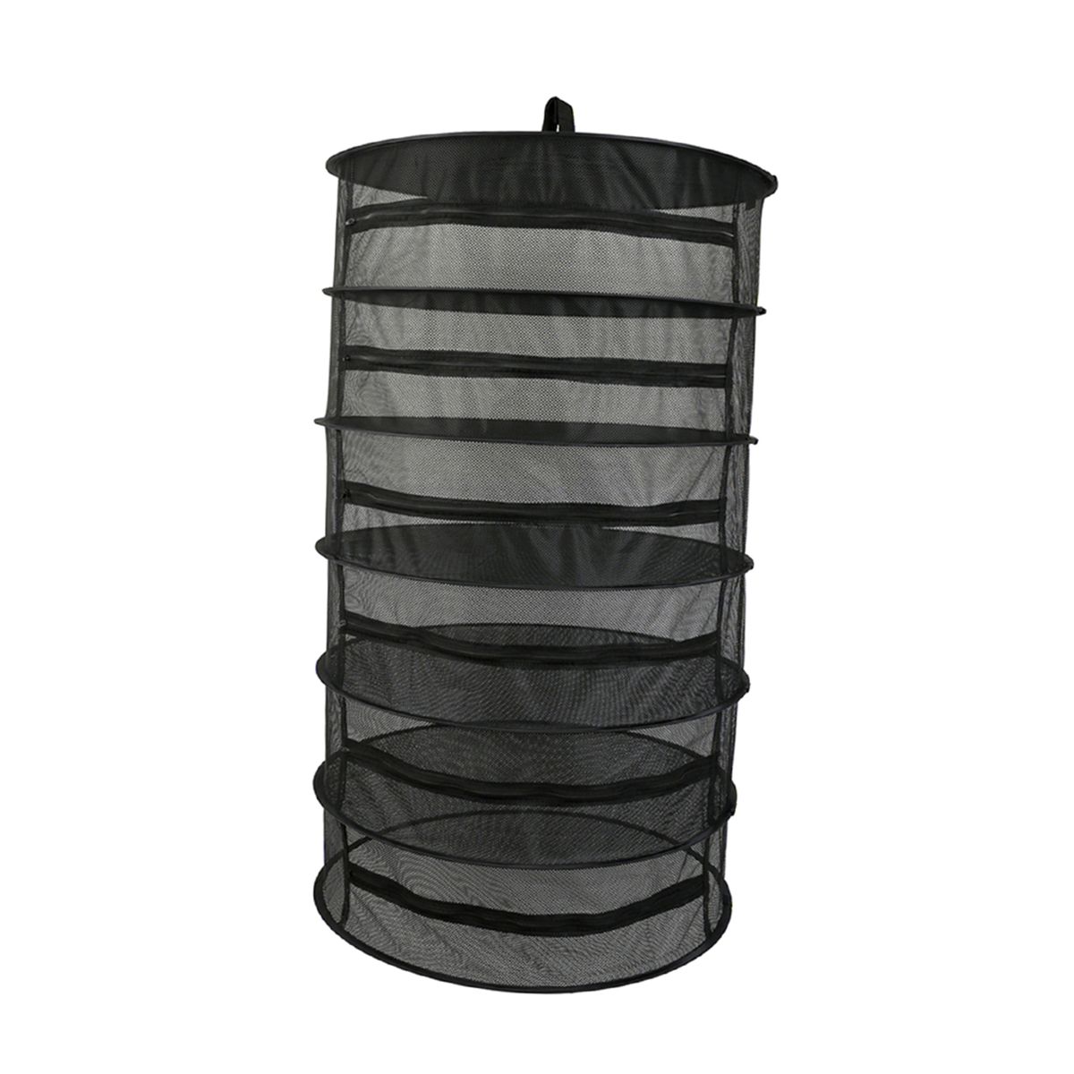 Hanging Basket 6 Layers With Zipper Folding Dry Rack Herb