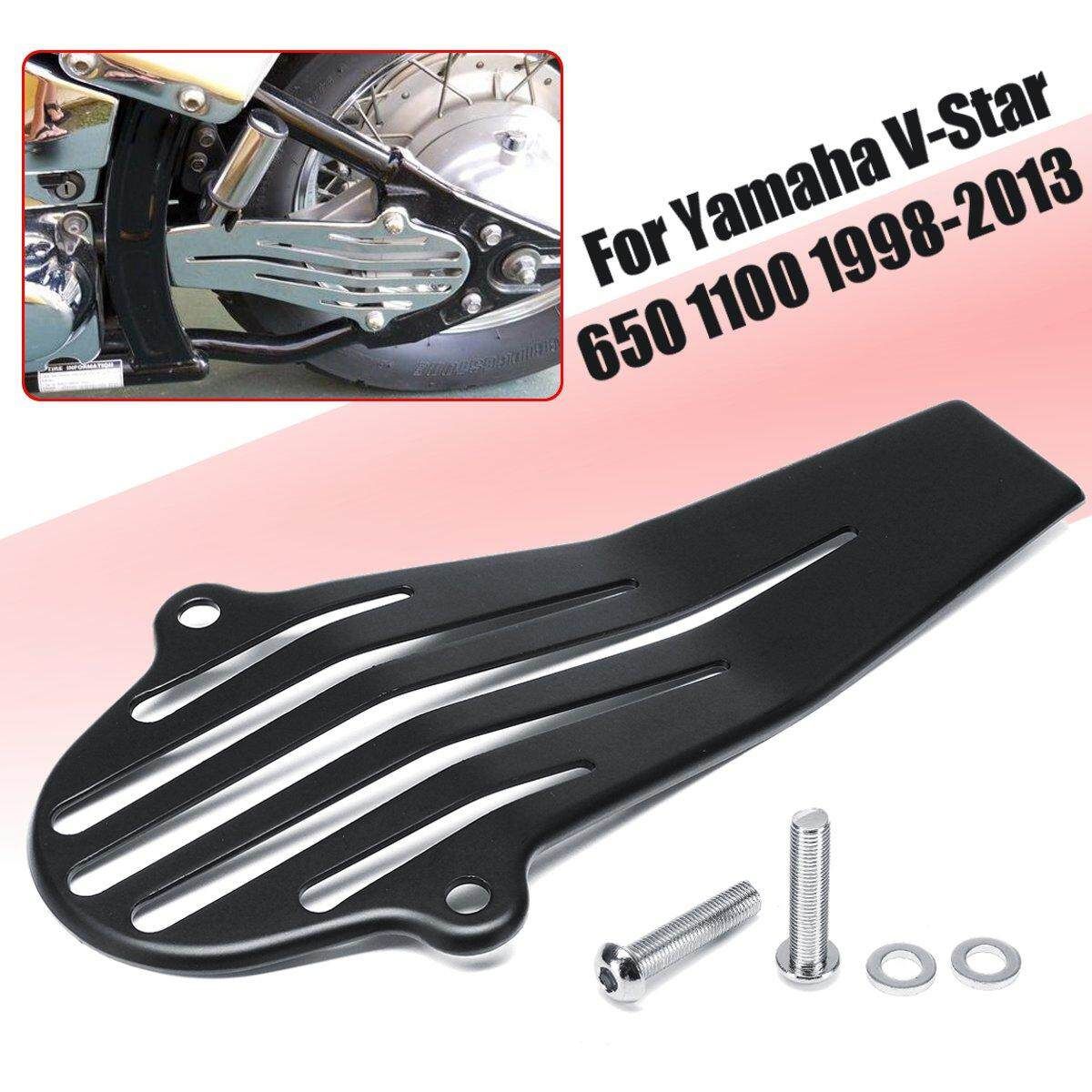 Black Metal Plate Drive Shaft Cover For Yamaha V-Star 650 1100 1998-2013 Black