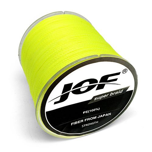 4 Green/Black/Orange/Yellow Original 500M Color JOF-BRAID Braidedmonofilament10-80lb