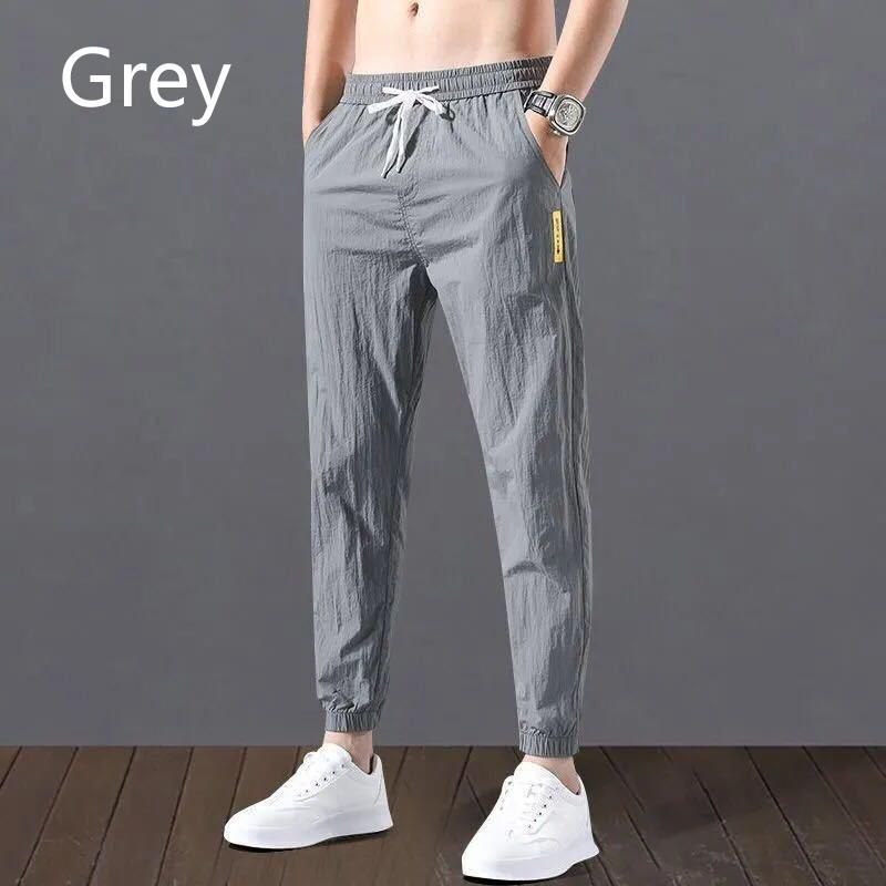 Linen and cotton pants High Quality Man Waist Half Waist Half Pencil Casual Bombal