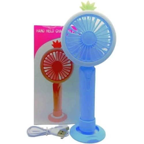 Hand Held Charging Fan - Blue