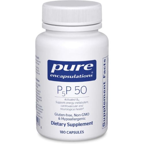 P5p 50 180 Cap Active Vitamin B6 - Supports Energy Metabolism & Brain