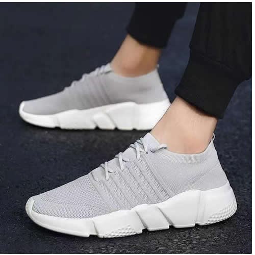 Men's Plain Running Shoes - Ash