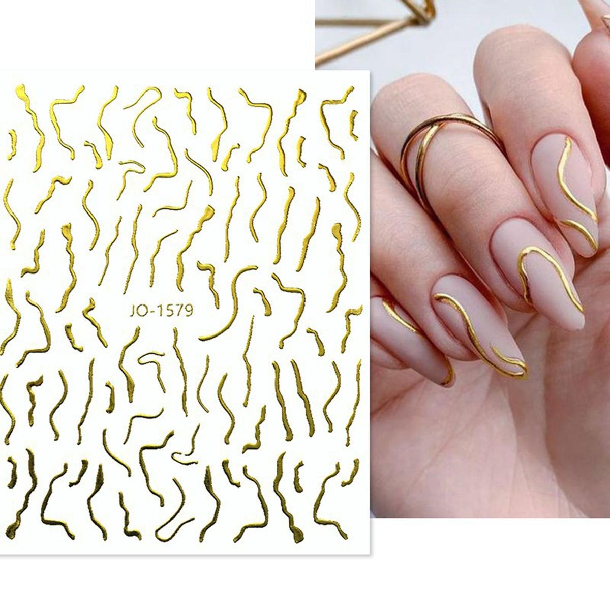 Nail Art Sticker Nail Adhesive Sticker Decor Nail Art Ornament G