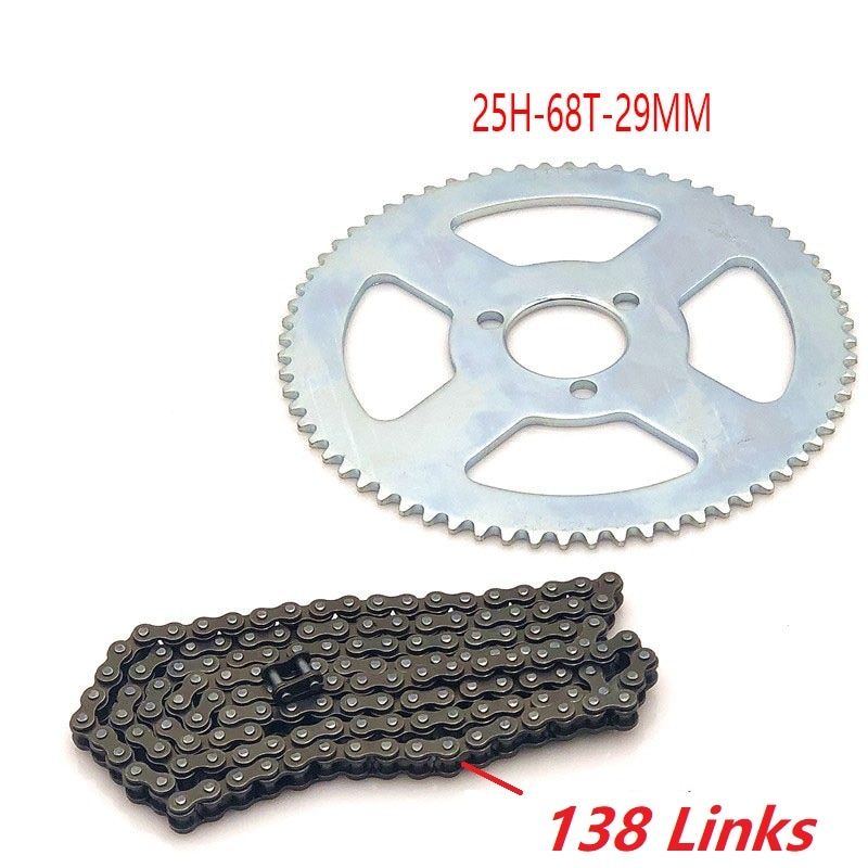 Liya Chain Front Gear Box Rear Sproket Set 47cc 49cc Pocket Bike Mini Moto Atv Quad 2 Stroke Part 25H