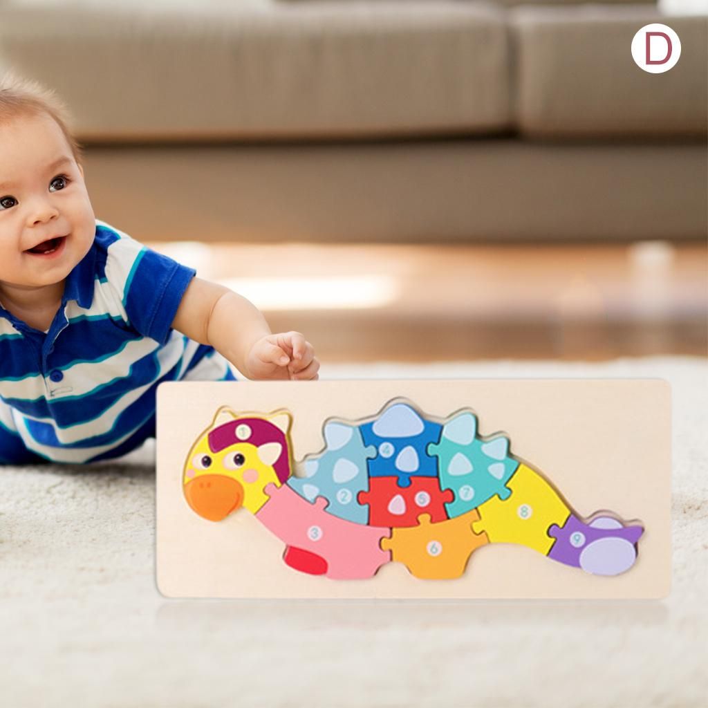 Jigsaw 3 Puzzle Preschool Educational Toy For 1 2 3 Year Old Boys D