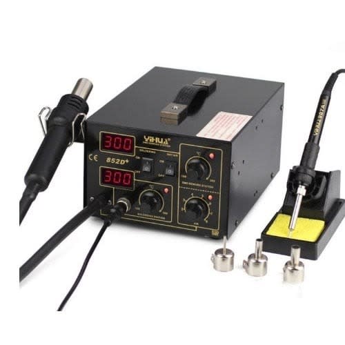 2 In 1 Smd Soldering Rework Station With Hot Air & Soldering Iron - 320W