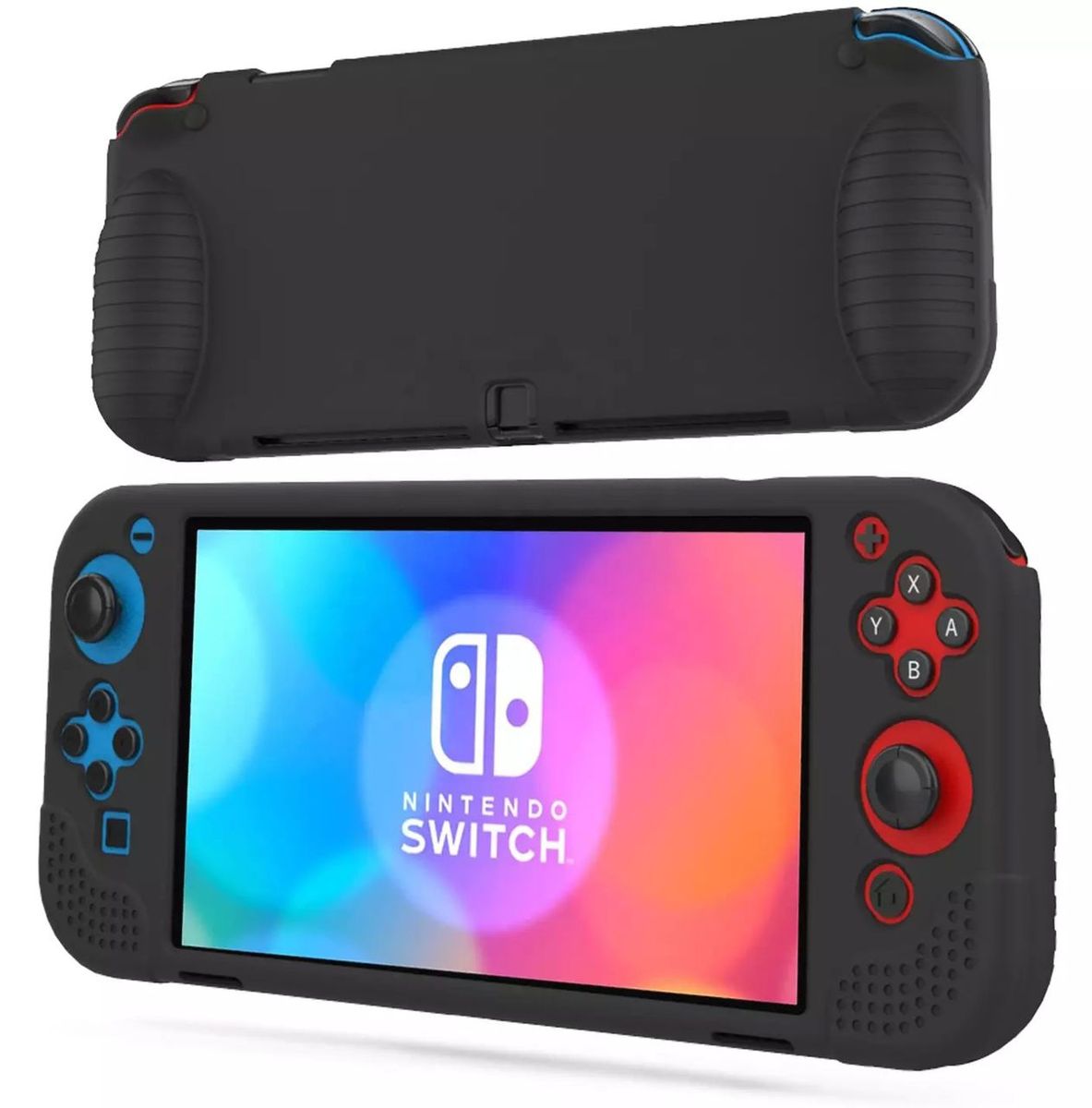 Protective Silicone Case For Nintendo Switch Oled - Ergonomic Grip Handhold