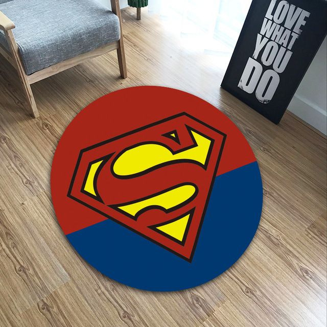 Circular Floor Mat Creative Hero Doormat Home Mat