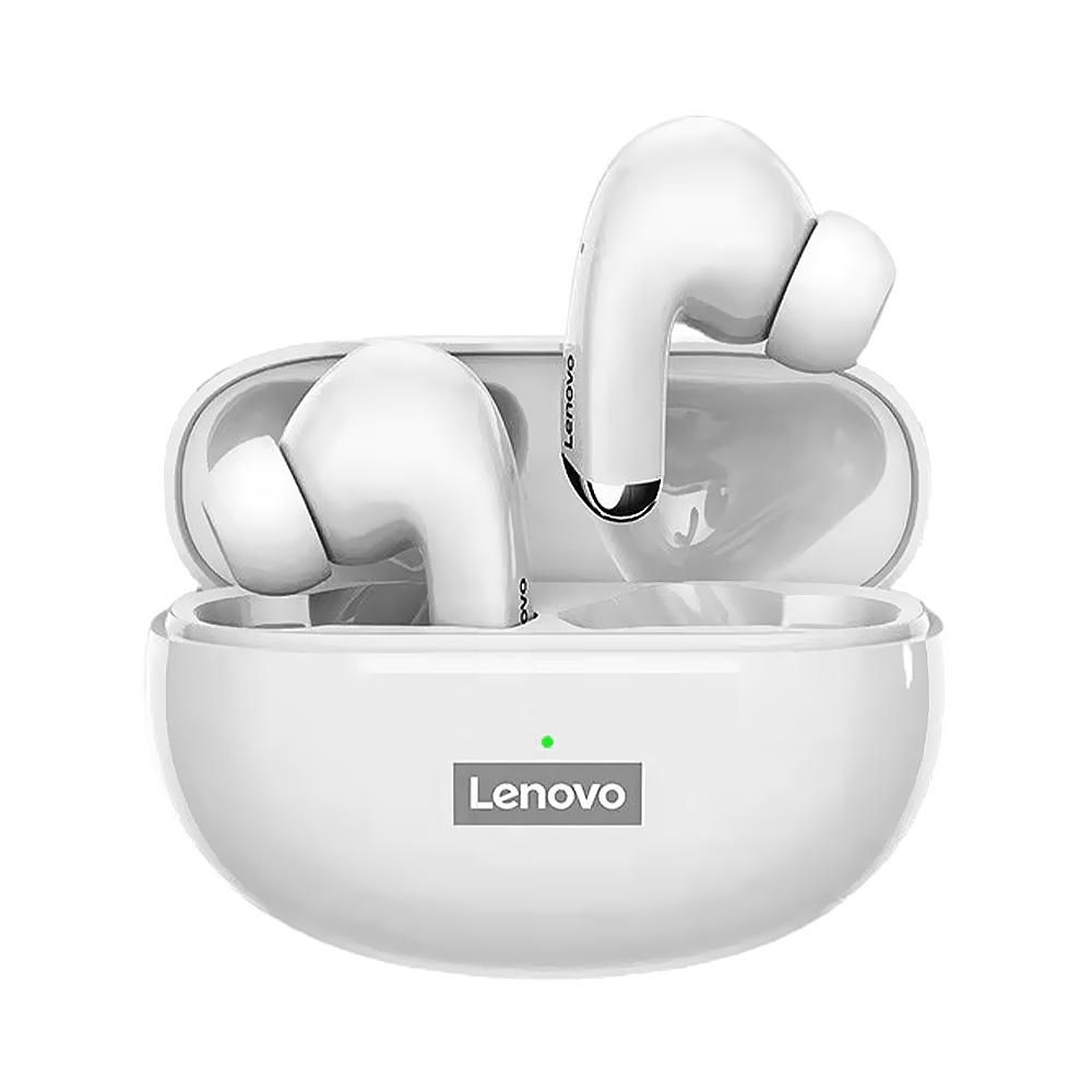 Lenovo LP5 Wireless BT5.0 Headphones In-ear Sports Earbuds with 13mm Moving Coil Unit Long Endurance Time White
