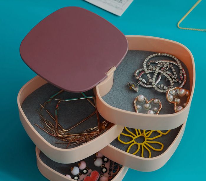 Rotating Jewelry Storage Box,Jewelry Organizer/Necklace Box/Necklace Storage