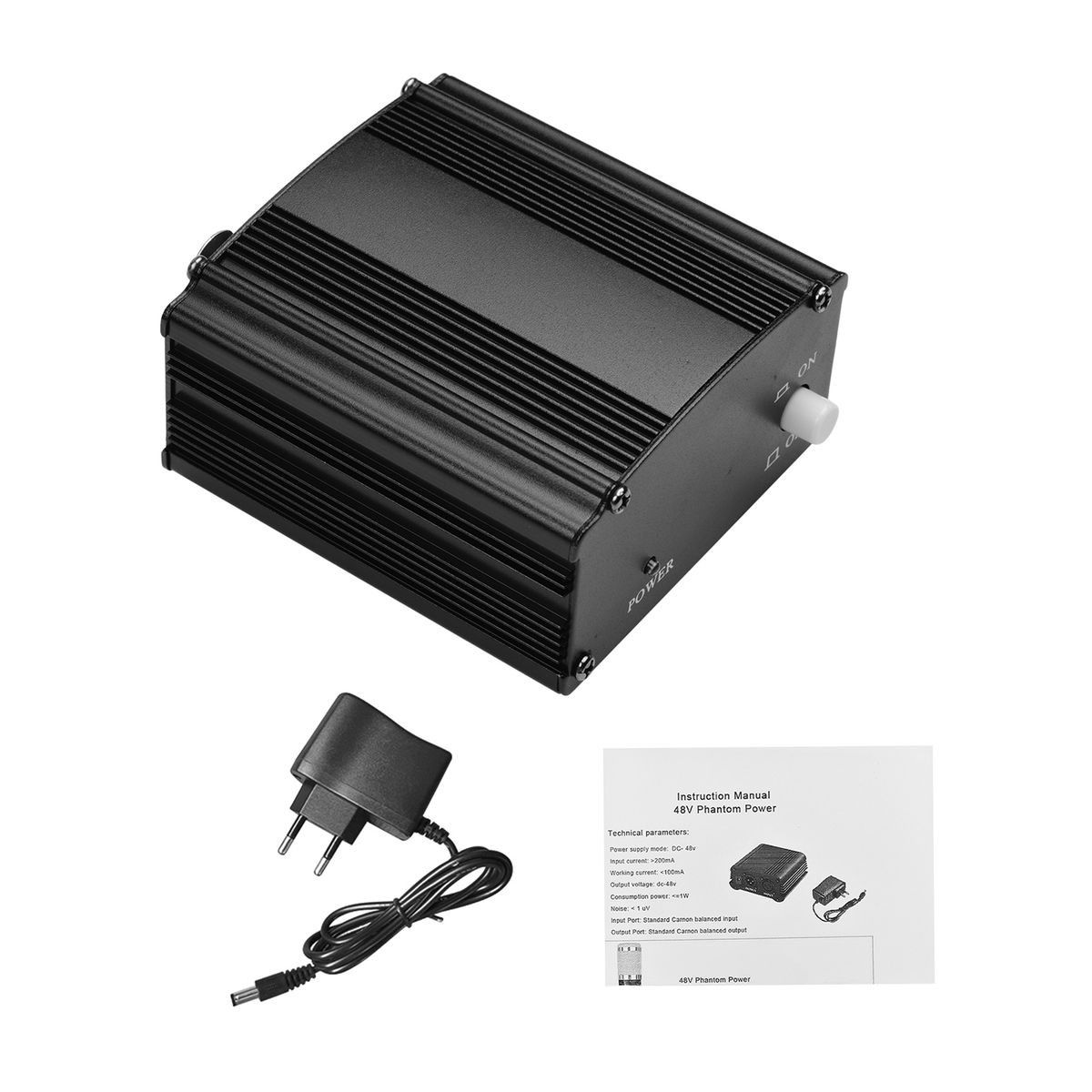 48V Phantom Power Supply + Ultra-compact Microphone