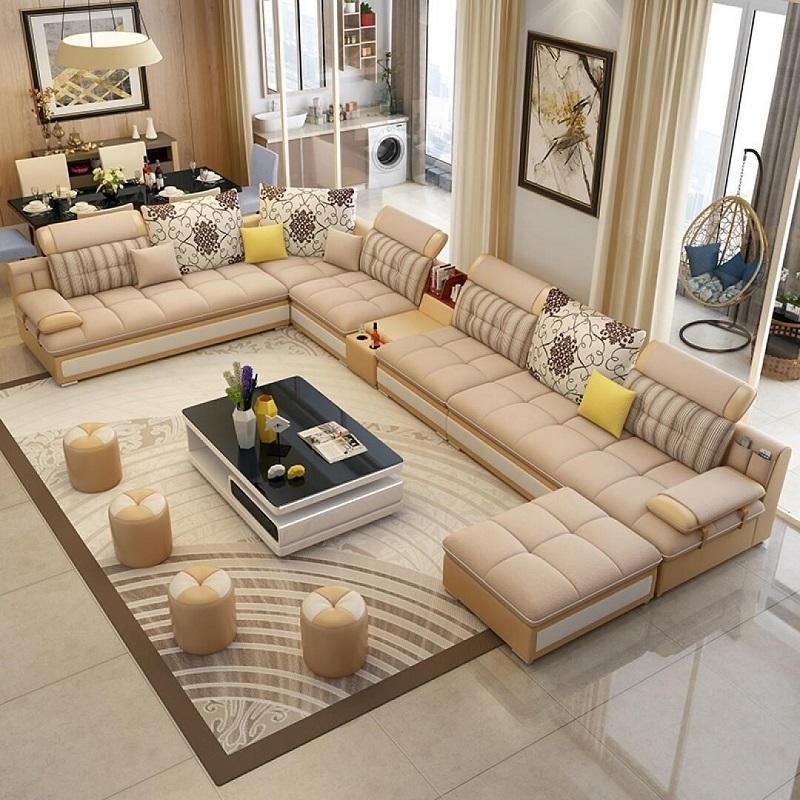 Vitalian Sectional Set With Mini Ottomans (Lagos,Oyo,Ogun)