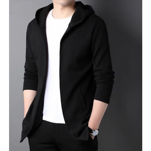 Men's Black Hoodie Sweat Shirt