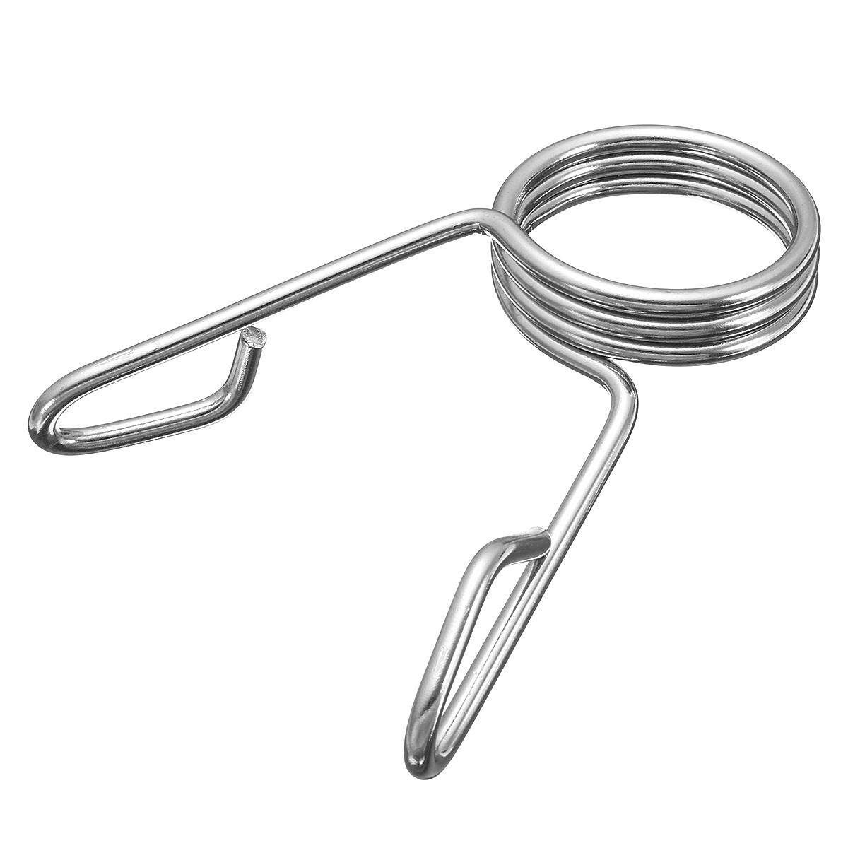 2 X Olympic 2" Spring Collar Weight Bars Clips Dumbbell Barbell Clamp Bar Gym