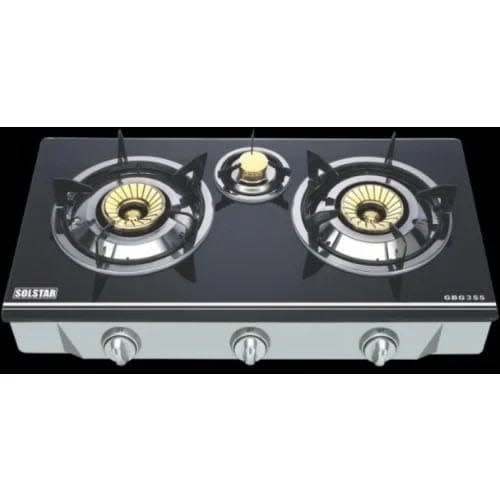 Glass Gas Table Top Gas - 3 Burners