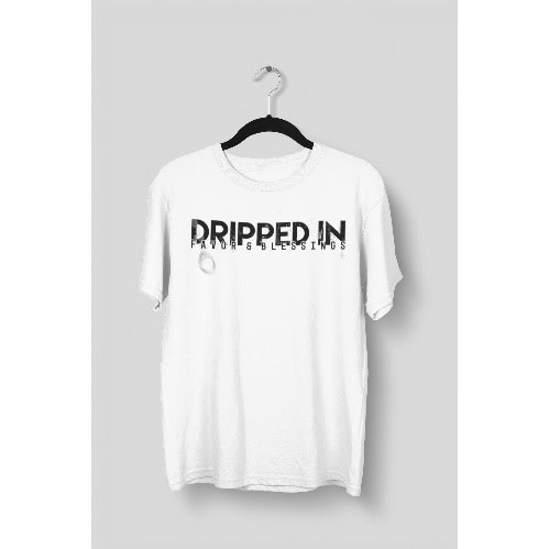 Dripped In Favor Christian T-shirt - White