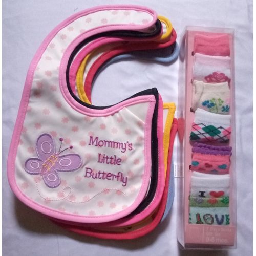 Bib 6 In 1 And 7 In 1 Socks Gift Sets For Girl