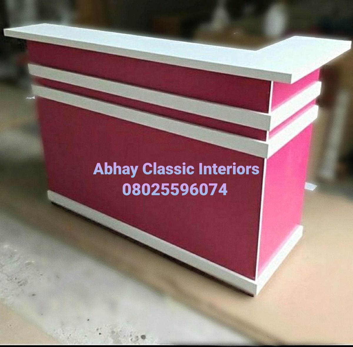 Office Receptionist Desk With Mobile Drawer(Lagos)