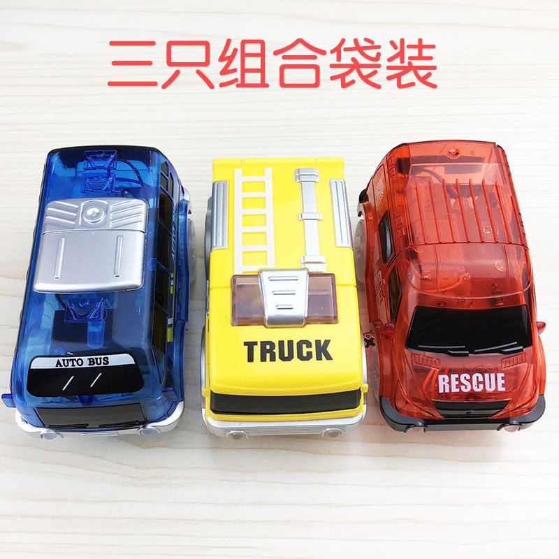 Magic Tracks Toy Car With 5 LED Lights Compatible With Magic