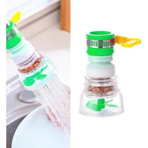 Water Filter With Flexible Anti Water Splash Control