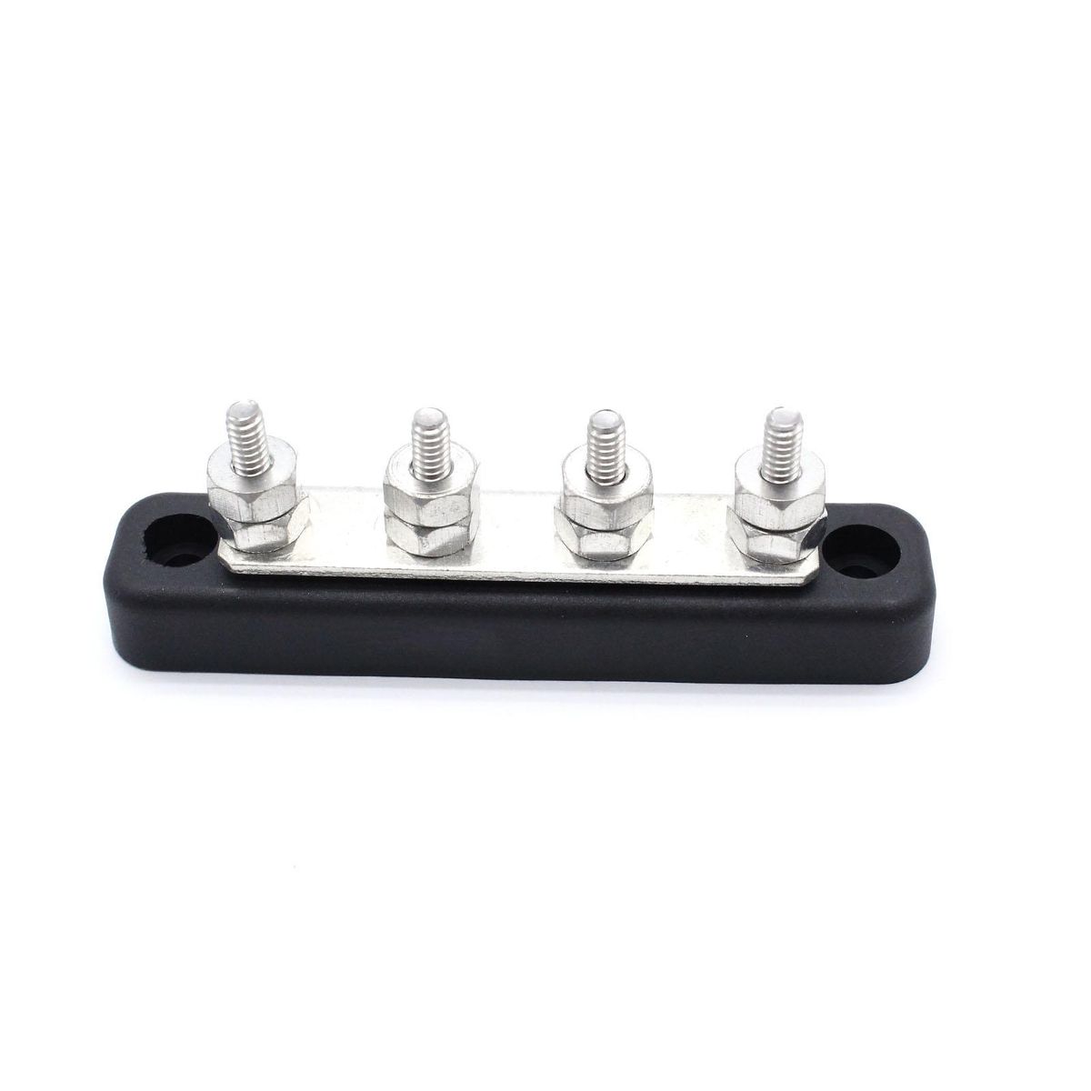 12V/24V 4 Way Power Distribution Bus Bar 4x5mm Studs 100A Rated for Auto Marine Boat
