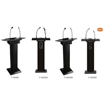 Lectern T-6236b Lectern With Wireless Vhf Mic - T-6236