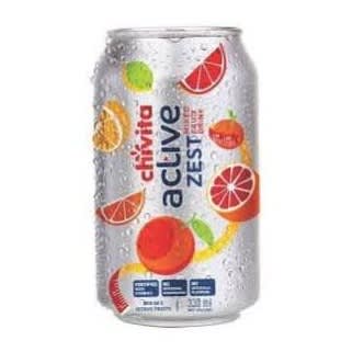 Active Zest Mixed Fruit Sparkling Can Drink - 330ml &times; 24Pieces