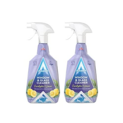 Astonish Window & Glass Cleaner Eucalyptus & Lemon- 750ml X2pieces