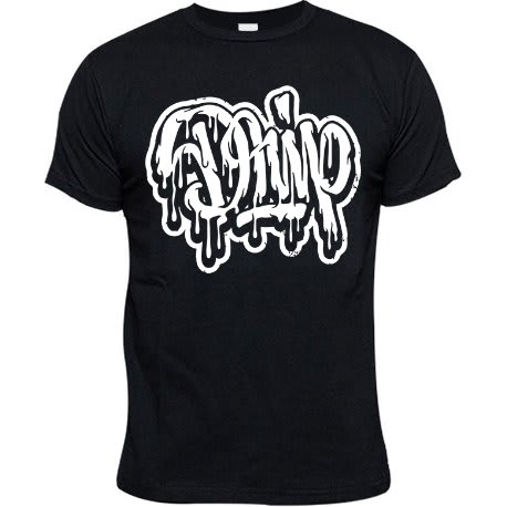 Drip Print TShirt - Black