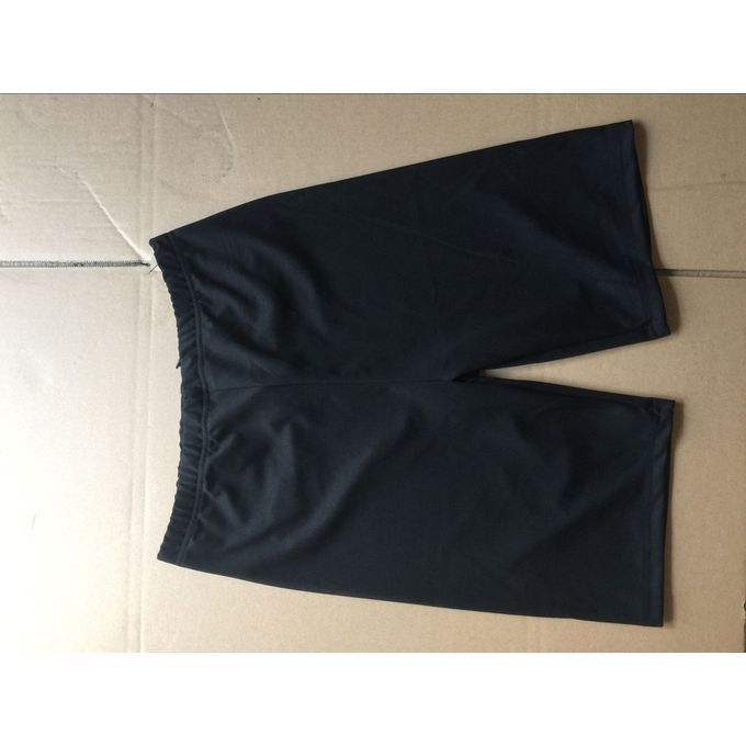 Fashion Front Slit Men Swimming Shorts Swimwear Quick Drying Swimming Trunks-Black-L