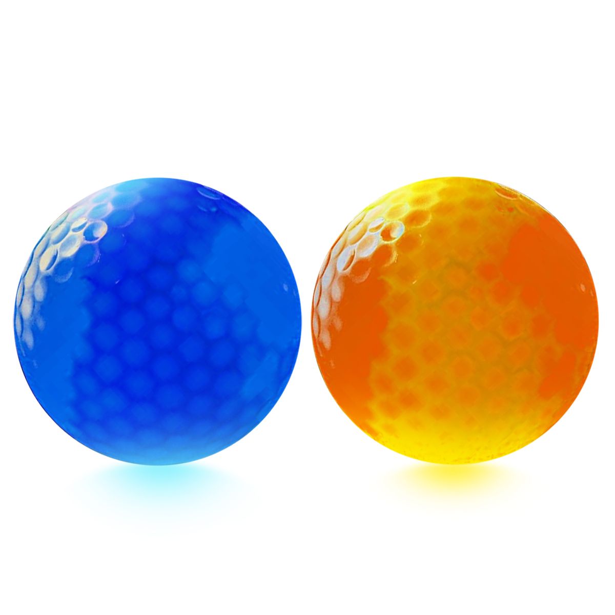 2pcs LED Glowing Golf Balls Night LED Golf Balls Luminous