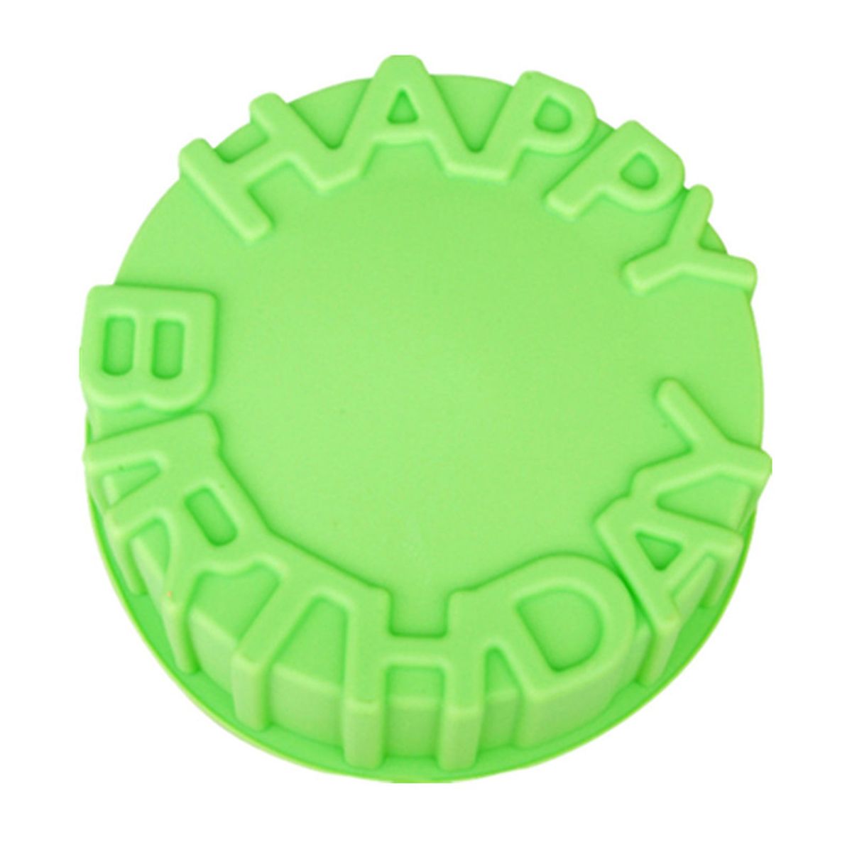 Happy Birthday DIY Cake Mold Simple Operate Silicone-Green