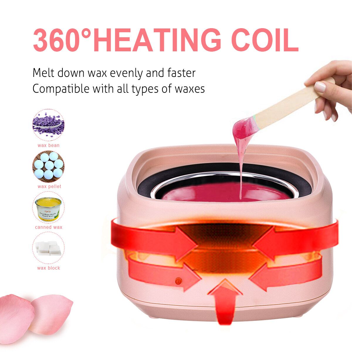 Hair Removal Tool Professional Heating Machine SPA Hands Feet Depilatory Skin Care Paraffin Machine Kit Epilator UK Plug