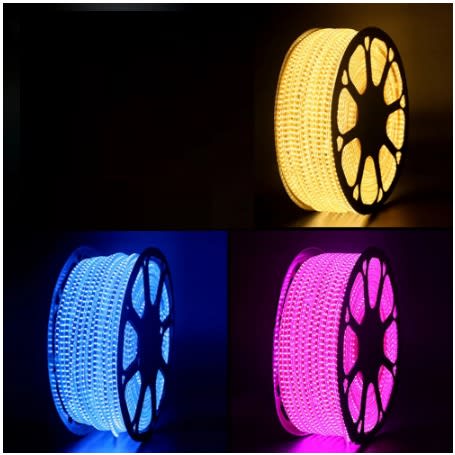 LED Strip Light Pink, Blue And Yellow - 50m X3Pieces