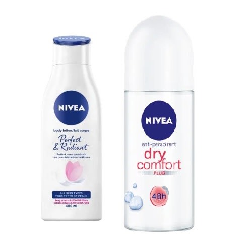 Body Care Set  - Body Lotion -400ml + Roll On -50ml