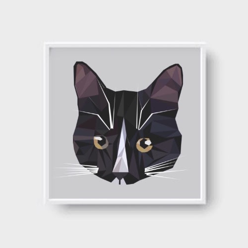 Wall Art Digital Print 30" By 30"-ready To Hang Plain White Glass Frame 2024