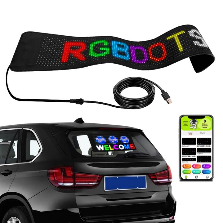 S3296RGB 672x218mm Car LED Flexible Display