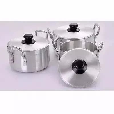 Aluminium Pots - Set Of 3