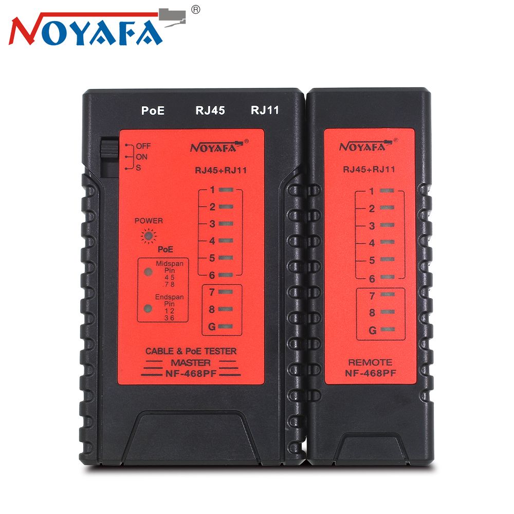 NOYAFA NF-468PF Cable Continuity PoE Cable Tester RJ11 RJ45