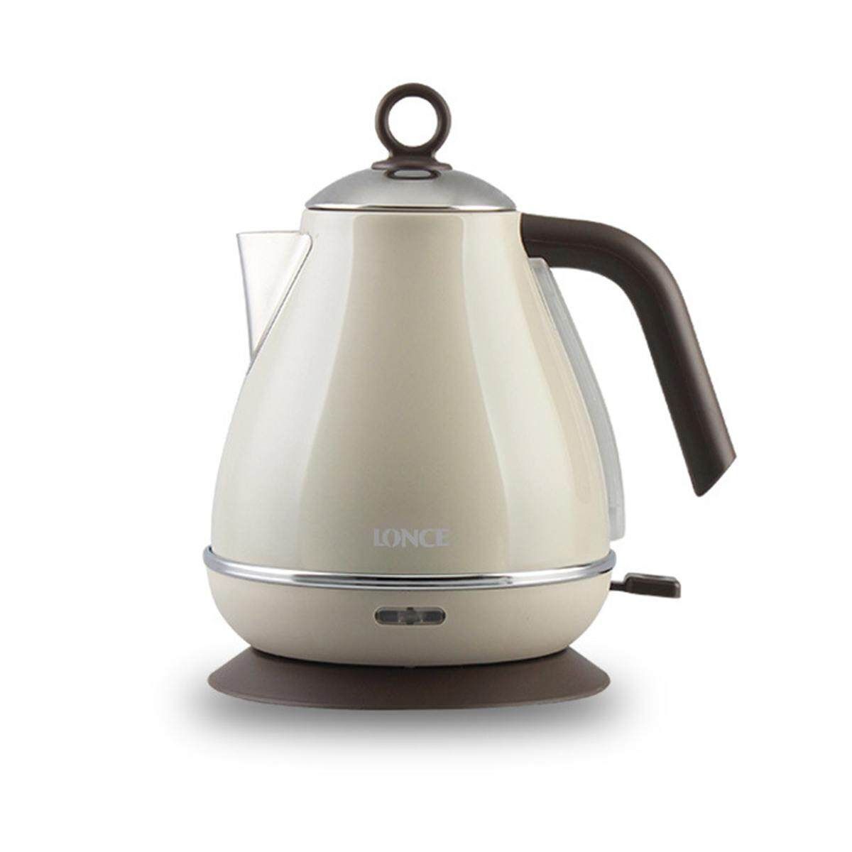 1.7L Fast Boil Off Stainless Steel Auto Shutoff Electric Kettle Water Jug Off White